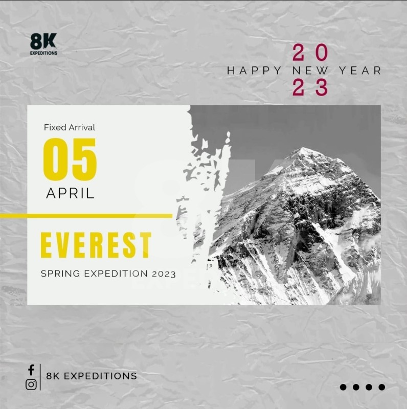 Happy New Year 2023 From The Mighty Himalayas Of Nepal! 8K Expeditions.